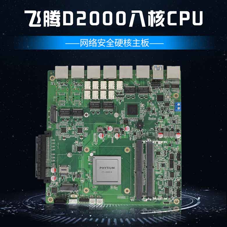 飛騰D2000網(wǎng)絡(luò )安全主板N201F-D(圖1)